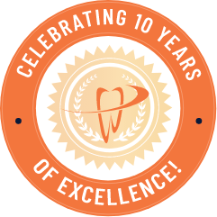 Celebrating 10 years of excellence badge