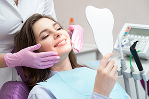 Dental patient with a nice smile