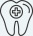 Animated tooth with medical cross